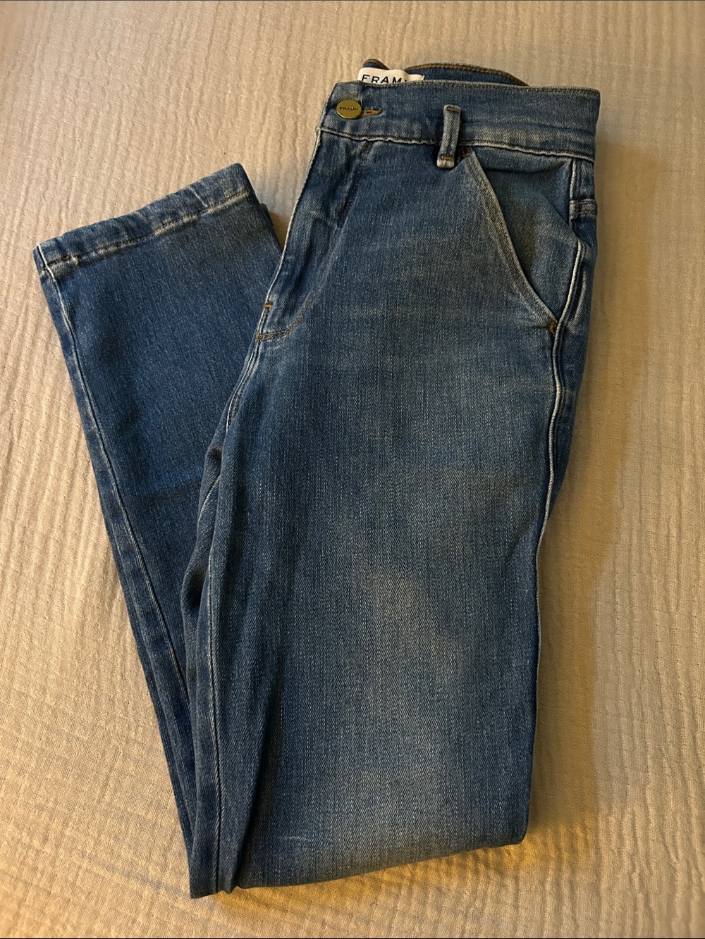 FRAME Denim "Le Slender" Straight Leg Jeans in the Thistle wash Size 25 - Picture 9 of 9